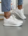 Pantofi Piele Naturala Beatrice Albi 4
