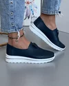 Pantofi Piele Naturala Casual Bleumarin Perforati XH-3011 1