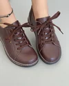Pantofi Piele Naturala Casual Cafeniu Inchis AP-2111 3