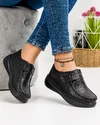 Pantofi Piele Naturala Casual Dama Negri XH-3245 2