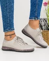 Pantofi Piele Naturala Casual Gri AP-2111 2