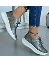 Pantofi Piele Naturala Coco - Pewter 2