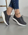 Pantofi Piele Naturala Demi - Gri 3