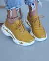Pantofi Piele Naturala Dora - Mustar 4