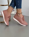 Pantofi Piele Naturala Fabia - Roz 1