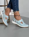 Pantofi Piele Naturala Greta - Albastri 3