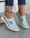 Pantofi Piele Naturala Greta - Albastri 2