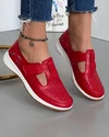 Pantofi Piele Naturala Greta - Rosii 2