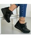 Pantofi Piele Naturala Hande - Negri 2