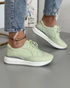 Pantofi Piele Naturala Kady - Verde Deschis 1