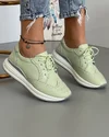 Pantofi Piele Naturala Kady - Verde Deschis 2