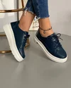Pantofi Piele Naturala Malia - Bleumarin 4