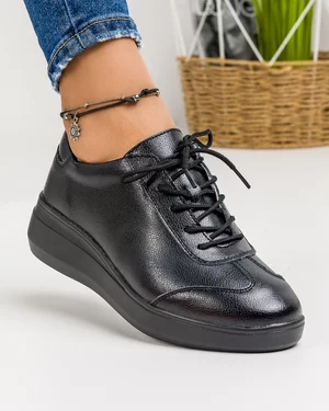 Pantofi Piele Naturala Natalia - Negri
