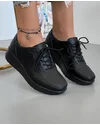 Pantofi Piele Naturala Negri Casual XH-2011