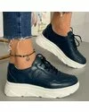 Pantofi Piele Naturala Sadie - Bleumarin 1