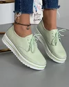Pantofi Piele Naturala Verzi AW378 2