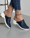Papuci Bleumarin Perforati Piele Naturala RS-25 4