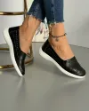 Balerini Piele Naturala Bianca - Negri 2