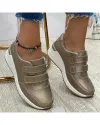 Pantofi Piele Naturala Alina - Gold 3