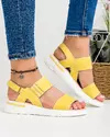 Sandale Galbene Piele Naturala JY3032 3