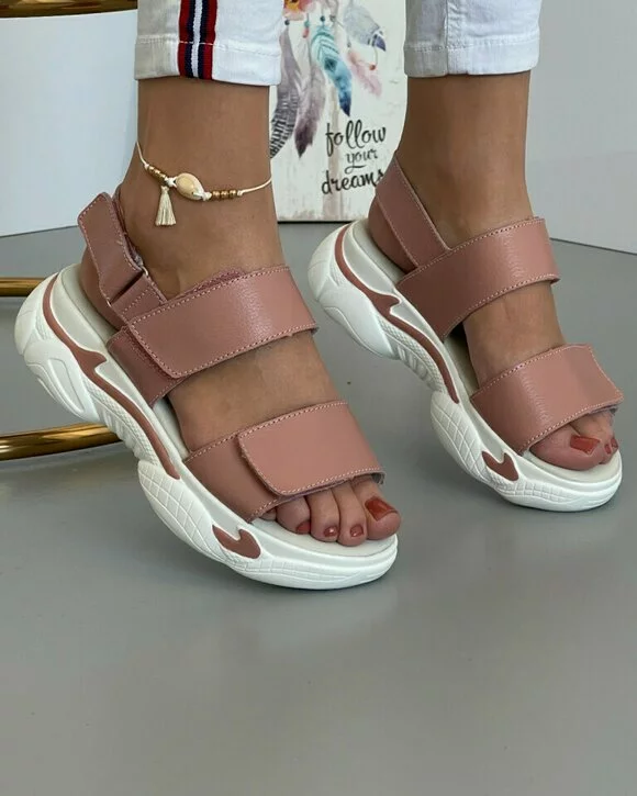 Sandale Piele Naturala Amber2 Roz