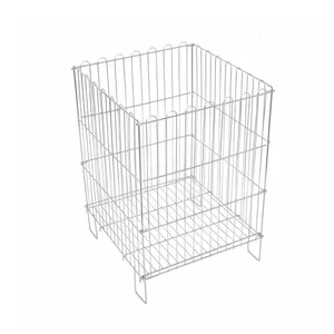 Cos promotional metalic pliabil 51×47 cm pentru magazine si supermarketuri