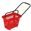 Cos supermarket cu roti 32 lt, Rosu