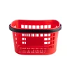 Cos supermarket plastic cu 1 maner 26 litri - Rosu