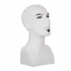 Cap machiat manechin barbat cu bust din plastic alb picture - 1