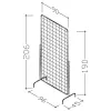 Plasa pentru expunere, model negru sau rosu 190x90 cm picture - 2