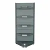 Raft metalic de colt interior Antracit 195 cm picture - 2