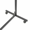 Stender metal dublu E-525 reglabil pe inaltime, Negru-Crom picture - 4