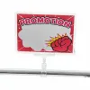 Suport eticheta de pret cu clema din plexiglas transparent picture - 4