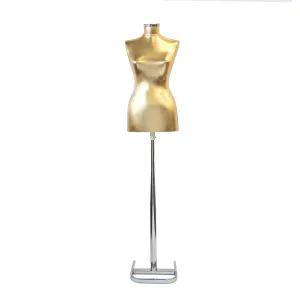 Bust auriu dama cu picior metal