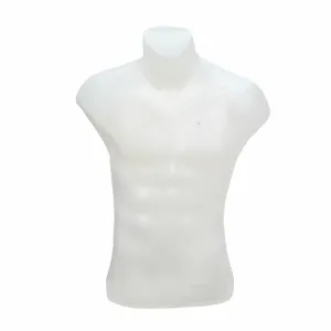 Bust barbat plastic alb