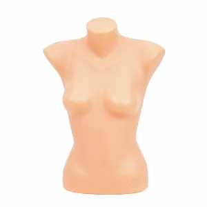 Bust dama din plastic pentru expunere - Culoarea pielii