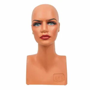 Cap dama plastic bej machiat