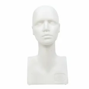 Cap dama cu bust plastic alb