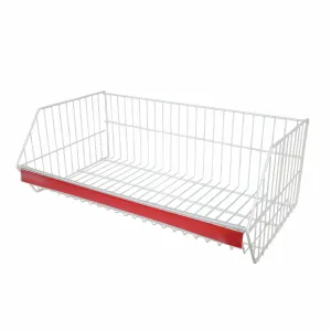 Cos metalic alb pentru raft metalic 70 × 40 × 25 cm