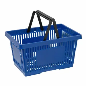 Cos de cumparaturi cu maner 22 litri, Albastru