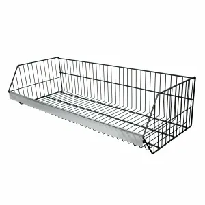 Cos metalic gri antracit pentru raft metalic 100 × 40 × 25 cm