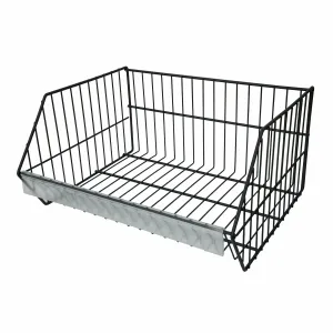 Cos metalic gri antracit pentru raft metalic 50 × 40 × 25 cm