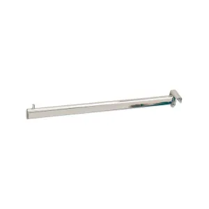 Expozitor metalic drept cu 1 pin pentru bara AB1 ovala 15 × 30 mm – Cromat