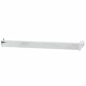 Expozitor metalic drept cu 1 pin pentru bara AB1 rectangulara 15 × 30 mm – Cromat