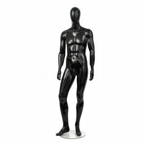 MANECHIN FIBRA NEGRU BARBAT