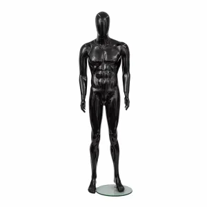 MANECHIN FIBRA NEGRU BARBAT 02