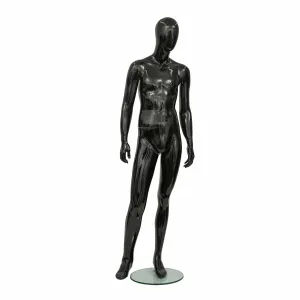 MANECHIN FIBRA NEGRU BARBAT 03