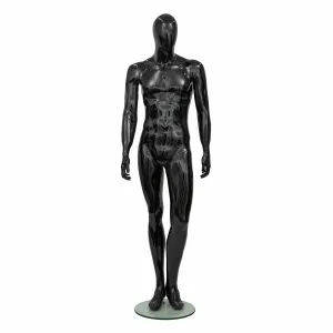 MANECHIN FIBRA NEGRU BARBAT 04