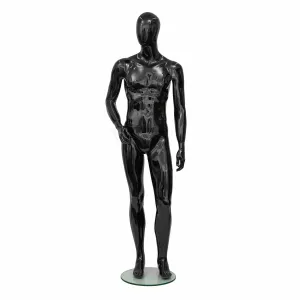 MANECHIN FIBRA NEGRU BARBAT 05