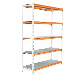 RAFT DEPOZITARE CU POLITE METALICE, H: 250 X L: 150 X l: 60 CM, 2 PICIOARE